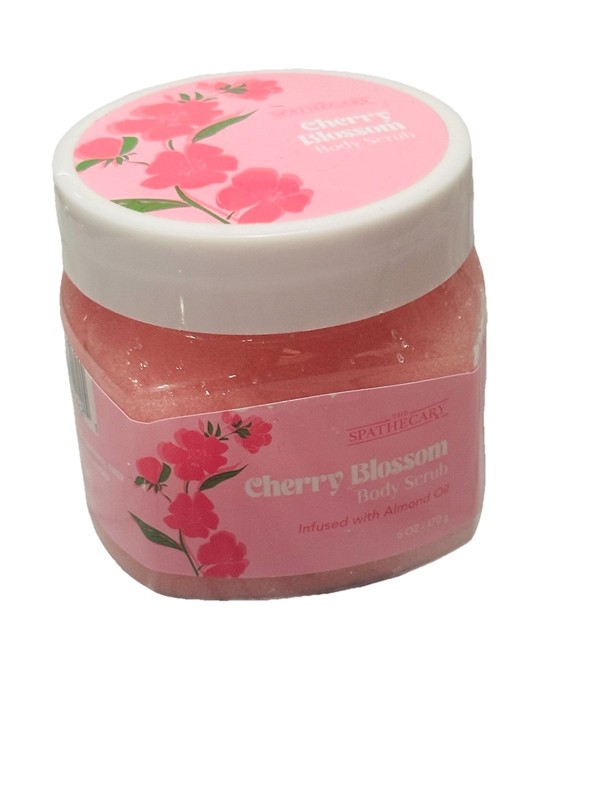 Spathercaryc Cherry Blossom Infused W Almond Oil Body Scrub 6 Oz