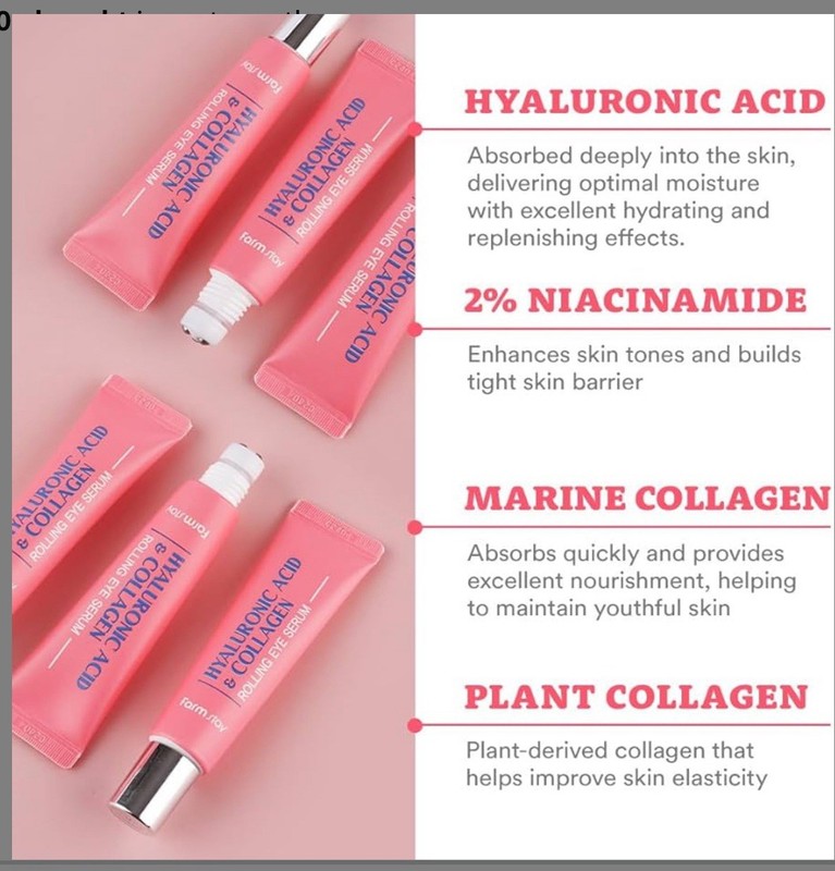Farmstay Hyaluronic Acid Collagen Roll-on Eye Serum 25ml gallery
