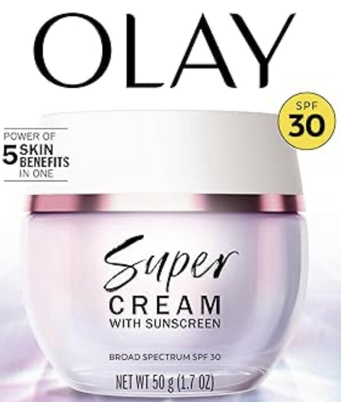 Olay Super Cream with Sunscreen SPF 30 – 1.7 Oz Exp 09/2027