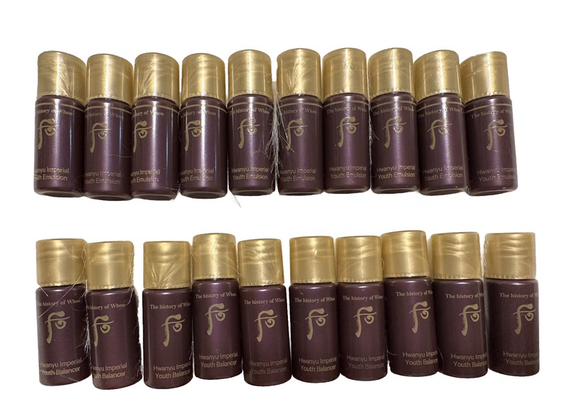 The history of Whoo Hwanyu Imperial Youth Balancer 5ml 15pcs +Emulsion 5ml 15pcs