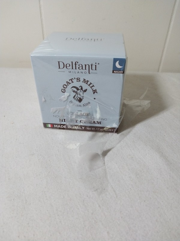 Delfanti Goat’s Milk Collagen Night Cream Nourishing Regenerating Made In Italy