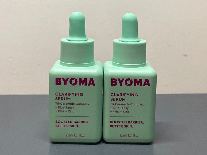 2x BYOMA Clarifying Acne Serum Tri-Ceramide Complex Blue Tansy PHA Zinc 1.01 oz