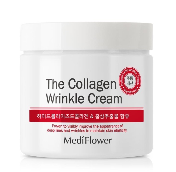 MediFlower The Collagen Wrinkle Cream 250ml Big Size Premium K-Beauty Plumping