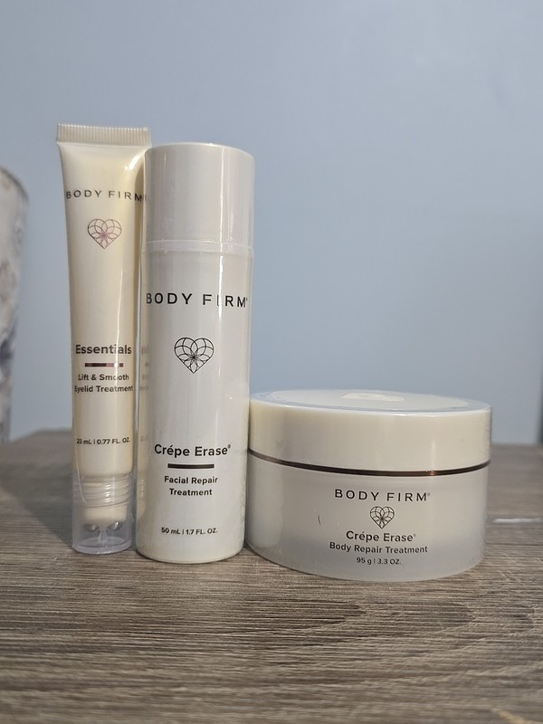 3 Pc Set BODY FIRM 2 Crepe Erase BodyRepair & Facial&1 Essentials Lift& Smooth