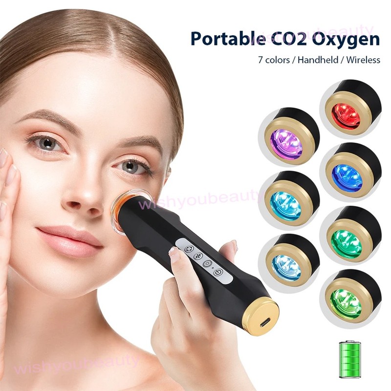 7 Colors CO2 Oxygen Bubble Machine Facial Skin Care Exfoliating Beauty Device gallery