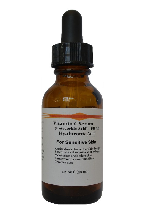 Vitamin C pH 4.5 with Pure Hyaluronic Acid Anti Aging Serum 1.2 oz