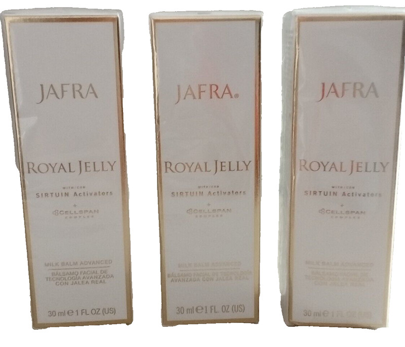 Jafra Royal Jelly With Sirtuin Activators Milk Balm Advanced, 1 FLoz -3 bottles-