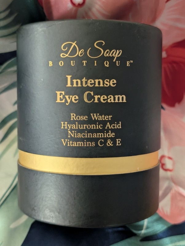 De Soap Boutique Intense Eye Cream Rose Water Hyaluronic Acid Vit A&C