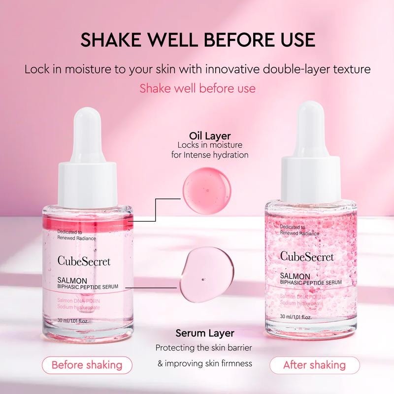 CubeSecret Salmon PDRN Serum 30ml - Anti-Aging Hyaluronic Acid Peptide K-Beauty gallery