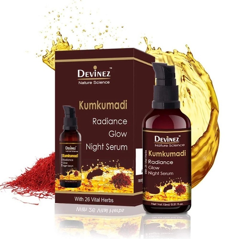Devinez Kumkumadi Radiance Glow Night Serum For All Skin Types 15ml