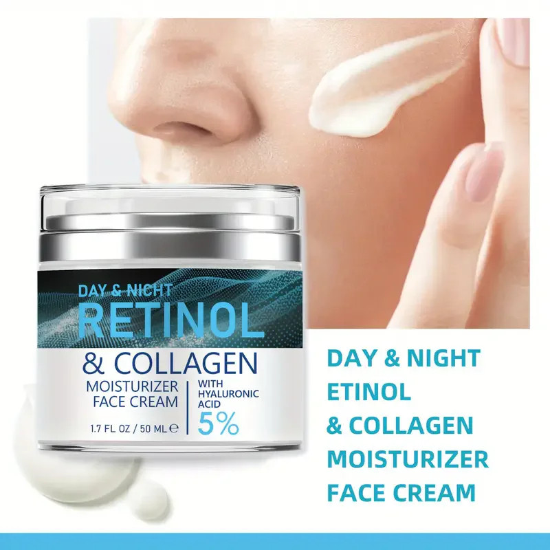 Face Skin Care Retinol Collagen Cream Anti-Aging Wrinkle Deep Hydration Moisturi gallery