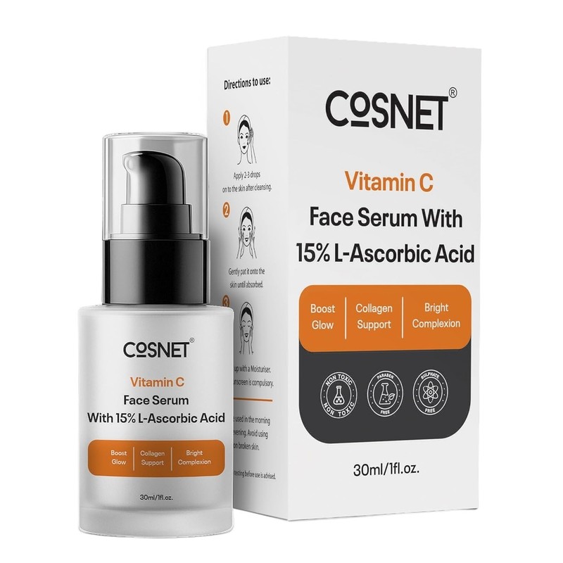 L-Ascorbic Acid C Serum Vitamin C Antioxidant Facial Skin Care 30ml