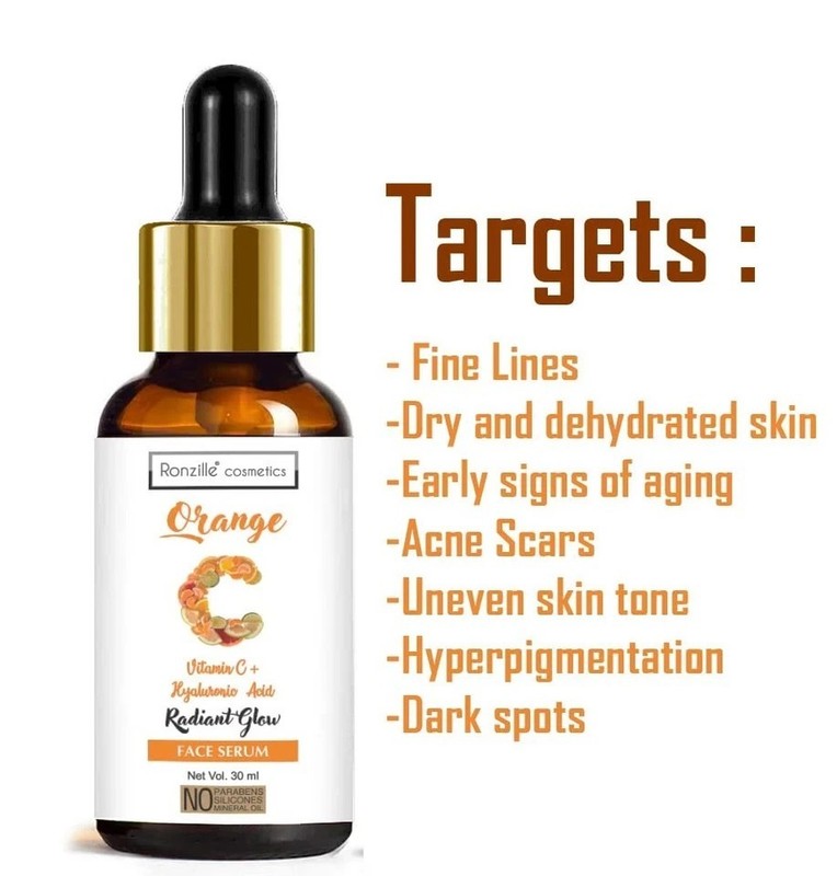 Ronzille Vitamin C Hyaluronic Acid Radiant Glow Face Serum 30ml gallery