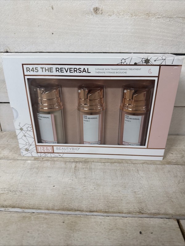 BEAUTY BIO R45 The Reversal 3-Phase Skin Transformation Treatment Set .34oz New