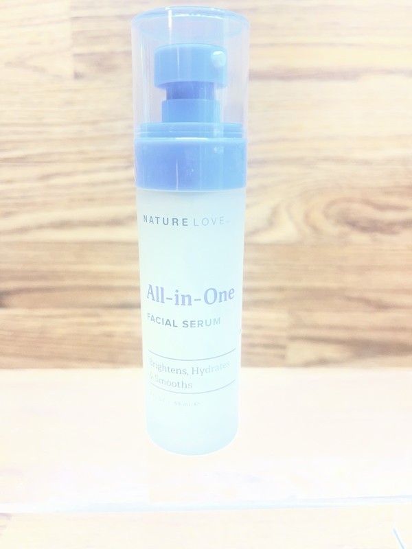 Nature Love All-in-One Facial Serum Brightens Hydrates & Smooths 2 fl oz