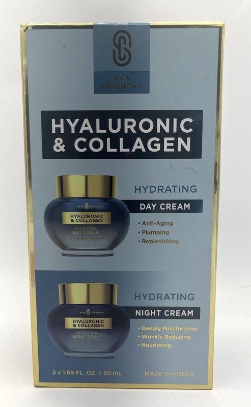 Skin Ceremony Hyaluronic & Collagen Hyaluronic Day And Night Cream 2 X 1.69 Oz