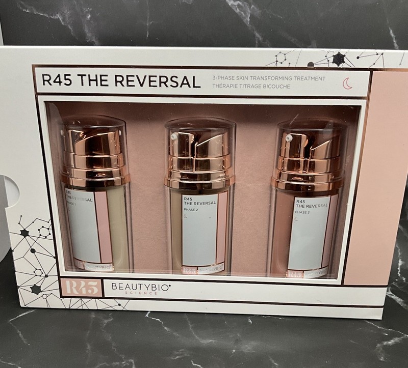 BEAUTY BIO R45 The Reversal 3-Phase Skin Transformation Treatment Set .34oz NIB