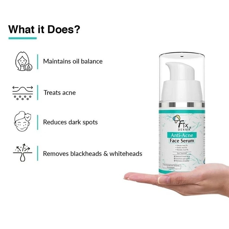 Fixderma 2% Salicylic Acid Serum for Anti Acne & Spot Treatment Oily Skin 15gm gallery