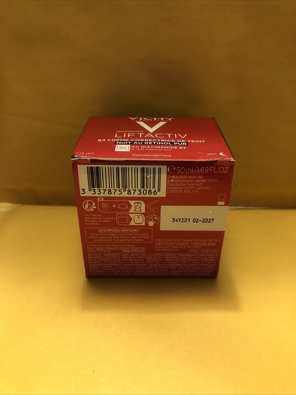 VICHY LiftActiv B3 Tone Correcting Cream with Retinol Night 1.69oz Exp2/27 gallery