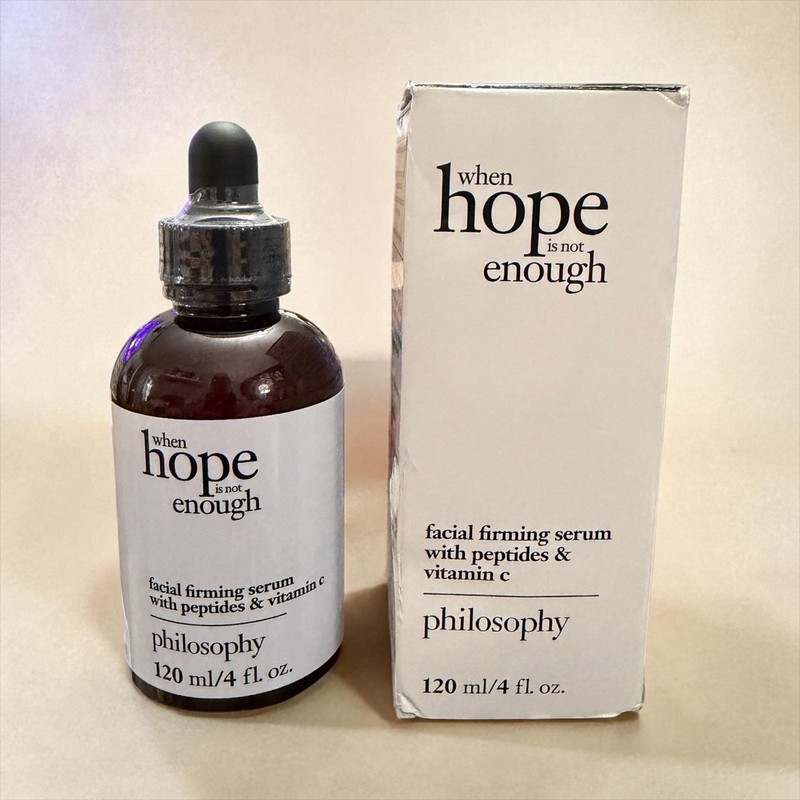Philosophy When HOPE is not enough 4 oz 120 mL Facial Firming Serum Peptides