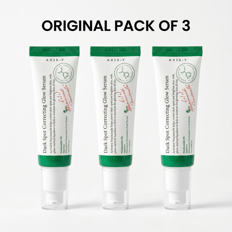 AXIS-Y Dark Spot Correcting Glow Serum 50ml Pack of 3 Niacinamide Brightening