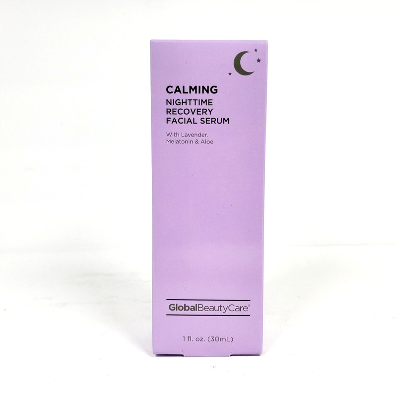 Global Beauty Care Lavender Melatonin Calming Nighttime Recovery Facial Serum
