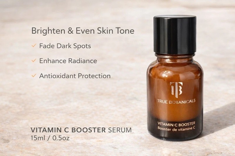 Full Size TRUE BOTANICALS Vitamin C Booster Brightening Powder-Anti Aging-15 ML gallery