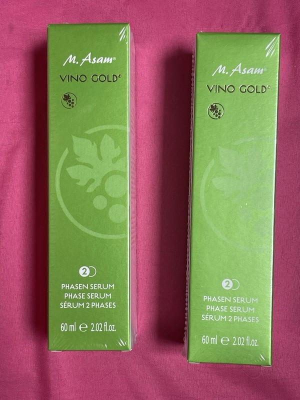 M.Asam Vino Gold Phasen Serum Phase Serum Serum 2 Phases 2.02 oz New Set of 2