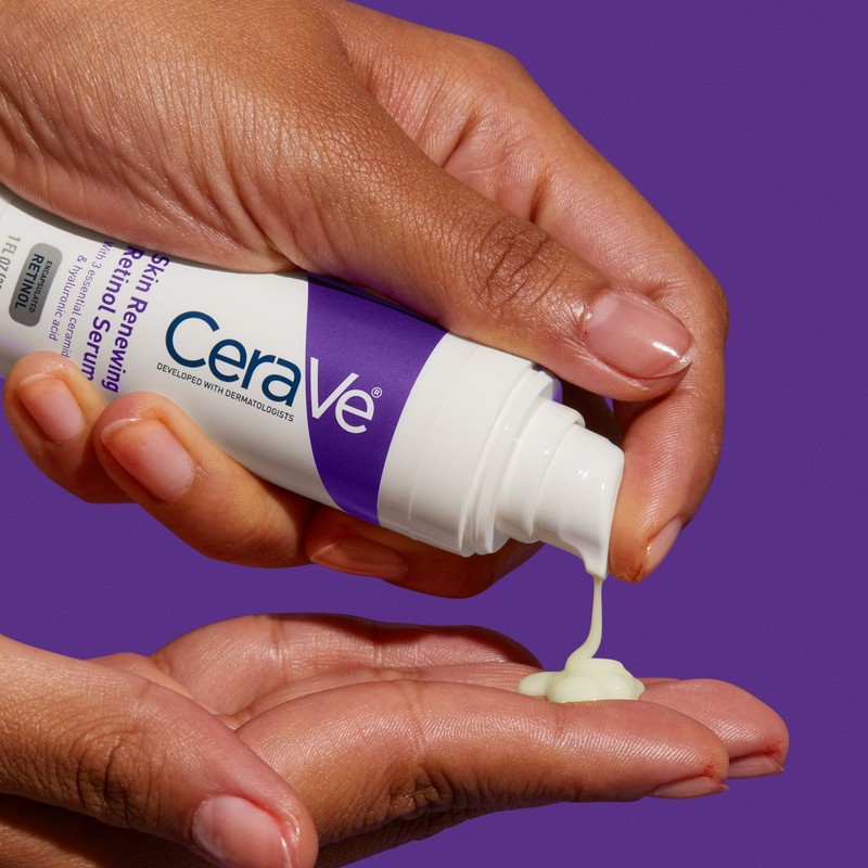 ✅*NEW* CeraVe Anti Aging Retinol Serum 1oz Cream Serum Smoothing Fine Lines x4✅ gallery