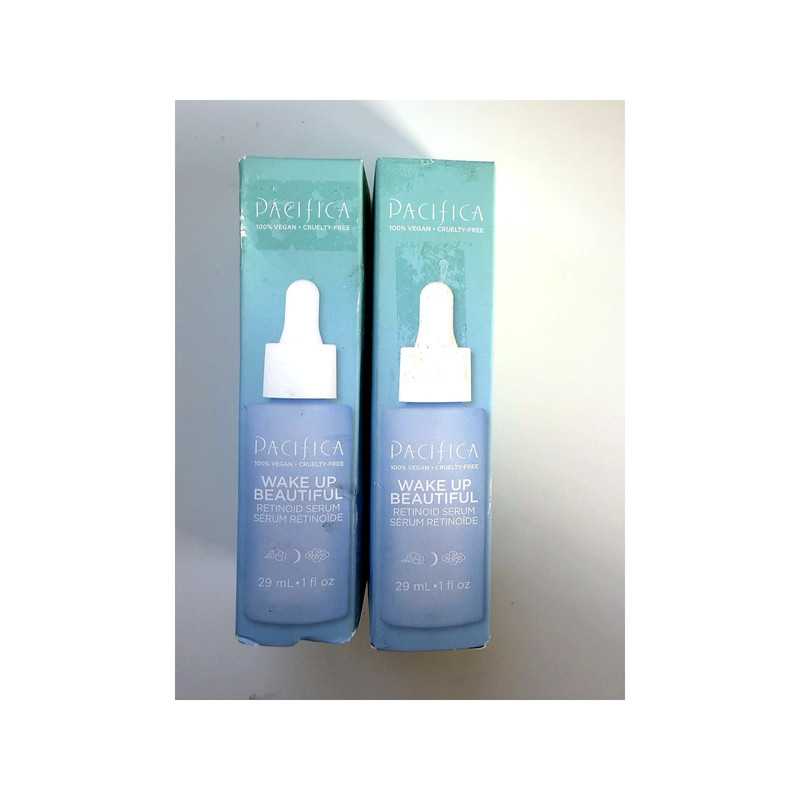 2x Pacifica Wake Up Beautiful Retinoid Serum For Fine Lines & Wrinkles 1 fl oz