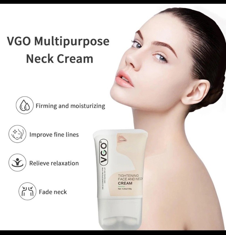 New VGO Tightening Face And Neck Skin Cream 4.23 Oz Anti Aging Fade Wrinkles gallery