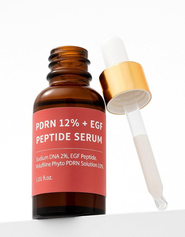 Salmon DNA PDRN 120,000 ppm EGF Peptide Microneedling Serum w/Volufiline, Phy…