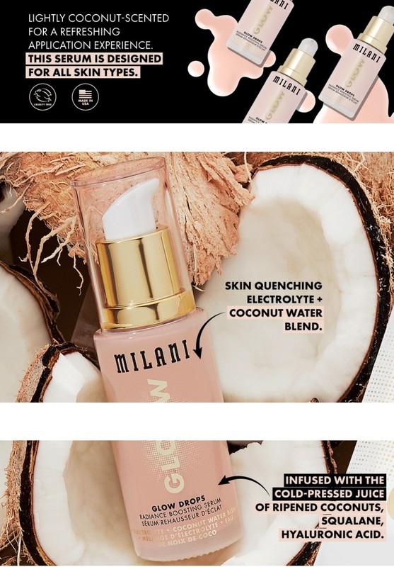 Milani Glow Drops Radiance Boosting Serum 1oz Hydrating- Ret $25 gallery