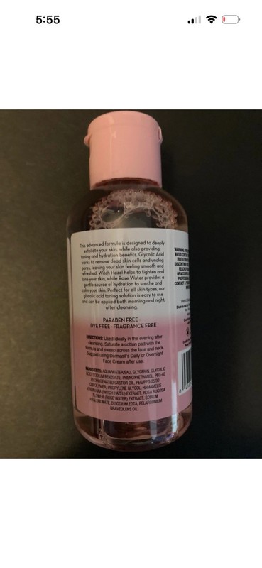 1 DERMASIL Labs Glycolic Acid Toning Solution 4 FL. OZ. Witch Hazel Rose Water gallery