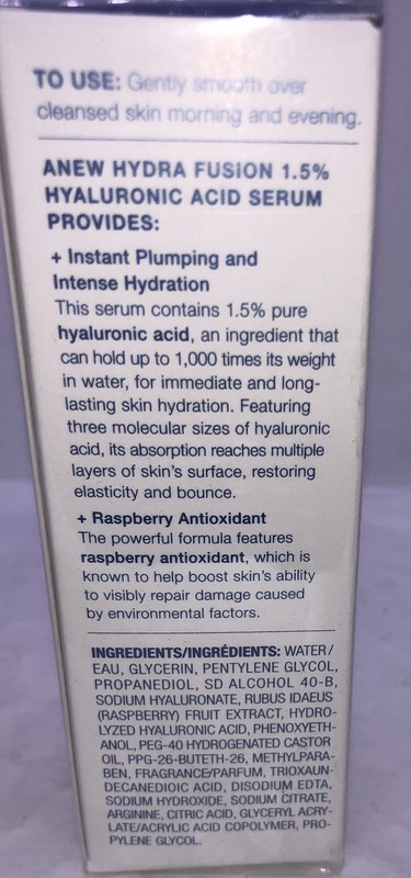2 pack Avon Anew Hydra Fusion Face Serum 1.5% Hyaluronic Acid Anti Aging 1 fl oz gallery