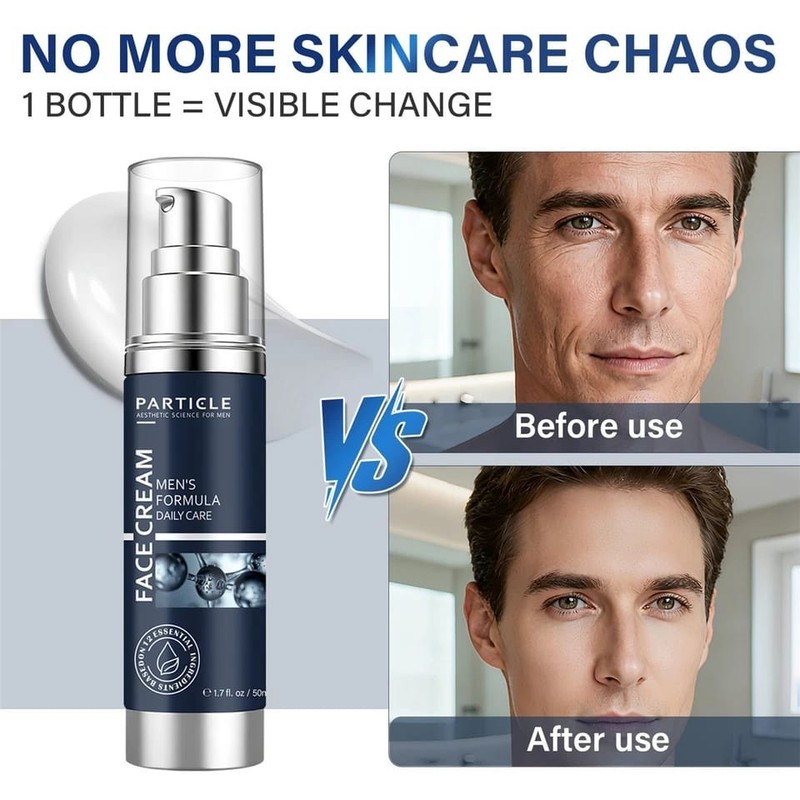 Particle Face Cream For Men 6 In 1 Anti Aging Cream Fights Eye Bags Dark Spot gallery