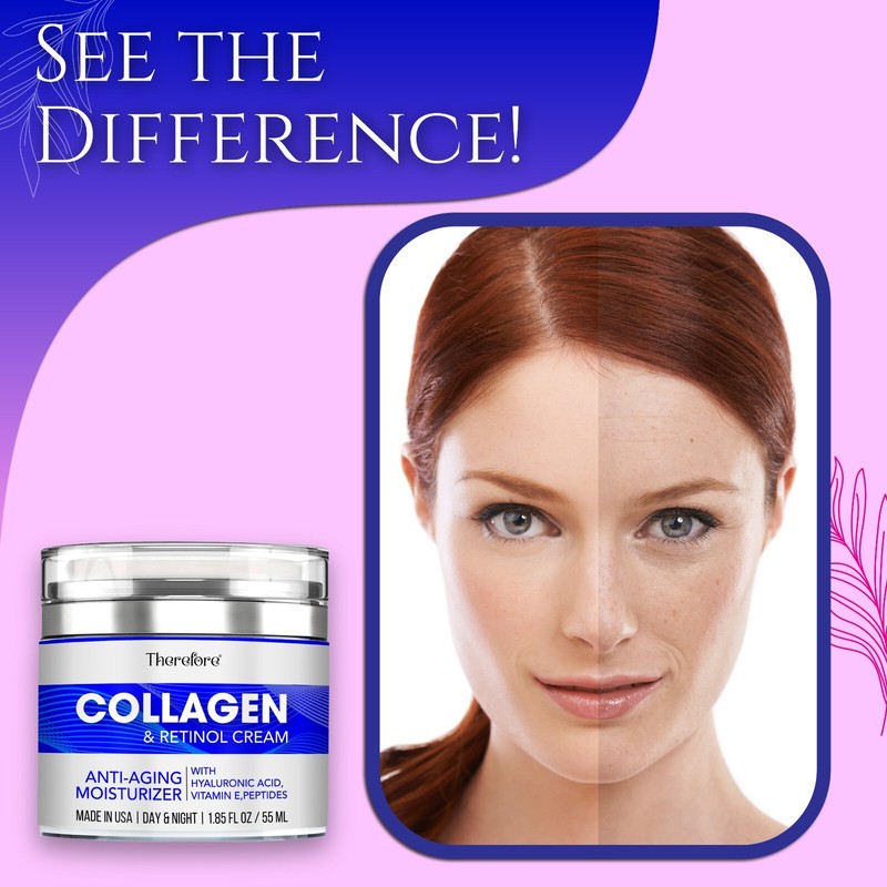 Anti Aging Retinol Collagen Cream – Smooth Wrinkles & Hydrate Skin Day & Night gallery