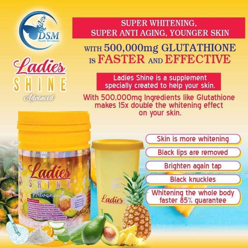 Ladies Shine Advanced L Glutathione Phyto Collagen Supplement Series By DSM