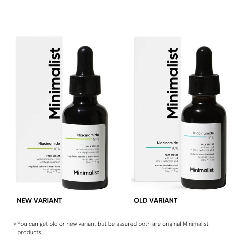 Minimalist 10% Niacinamide Face Serum with Zinc for Acne Marks, Blemishes- 30 ml gallery