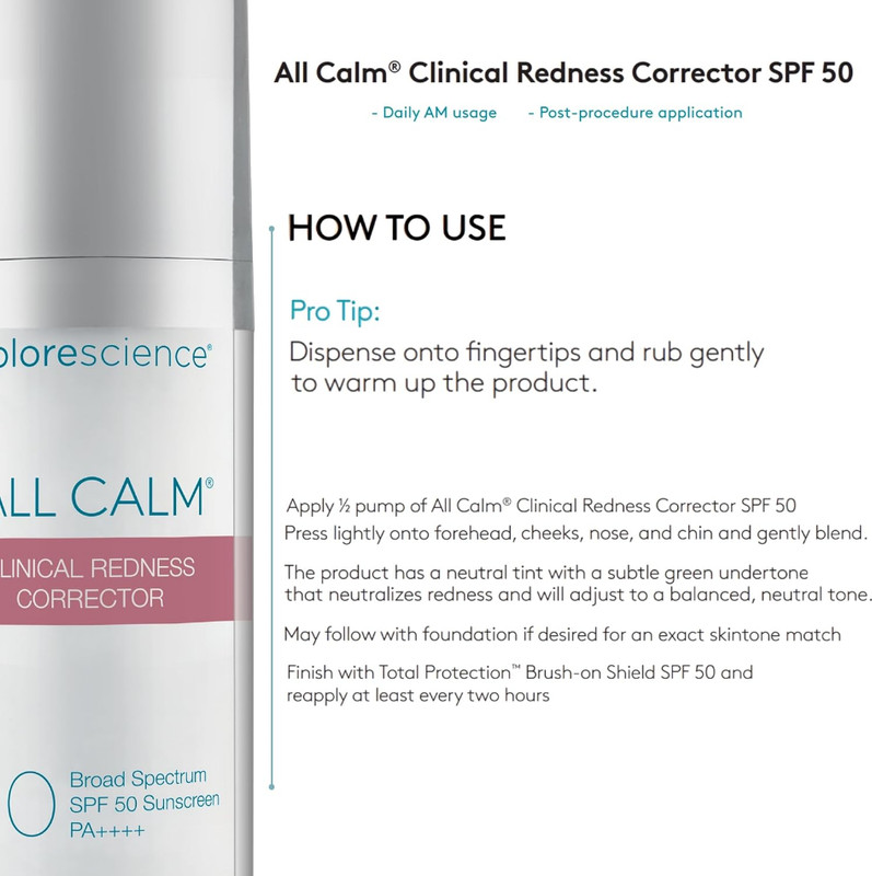 Colorescience All Calm Clinical Redness Corrector SPF 50 – 1 fl oz / 30 mL gallery