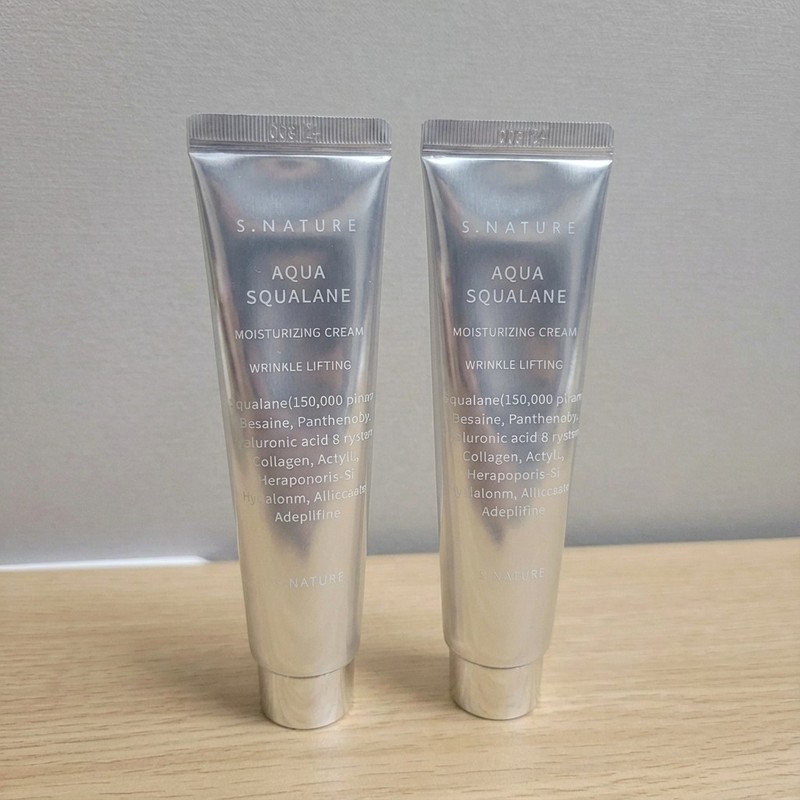 S.Nature Aqua Squalane Moisturizing Cream Wrinkle Lifting 60ml x 2ea gallery