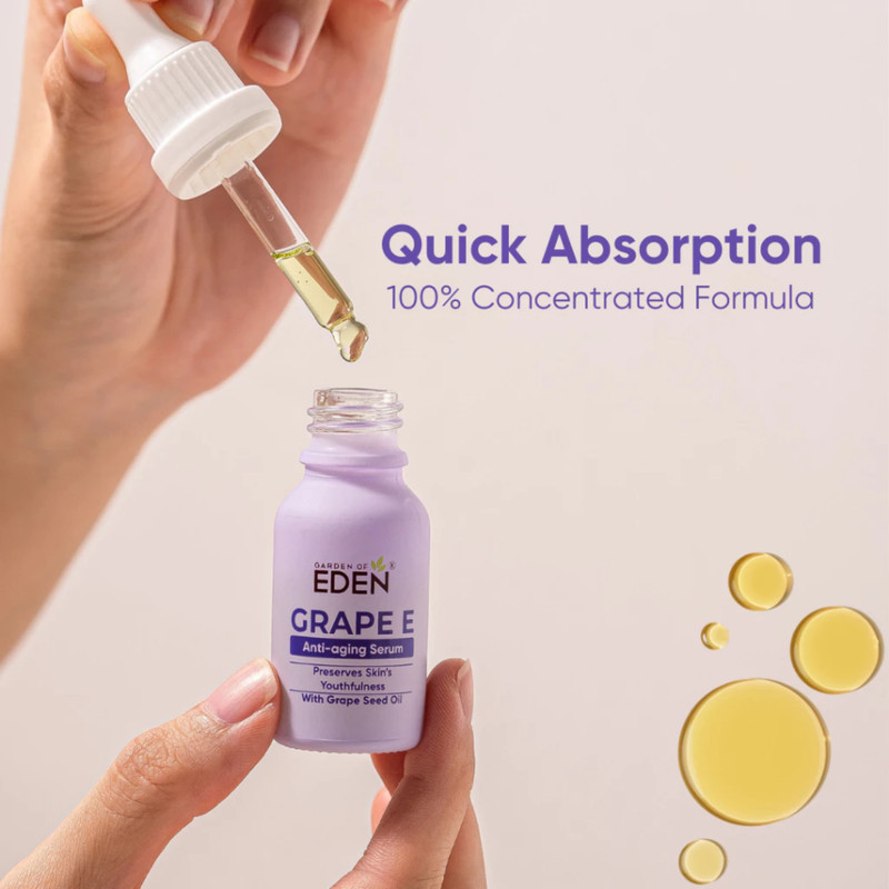 Natural Vitamin E Anti-Aging Serum x2 Antioxidant Face Oil Firming Grape E 15ml gallery