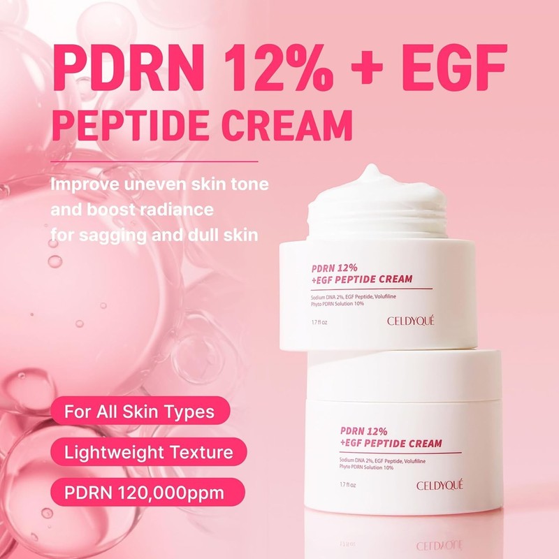PDRN 120,000 ppm EGF Peptide Cream Volufiline Salmon DNA + 12% Phyto PDRN 1.7 oz gallery