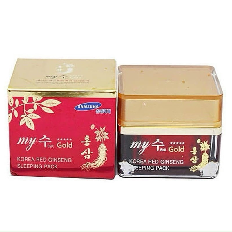 MY SU GOLD Korea Red Ginseng Sleeping Pack 50ml «MADE IN KOREA»