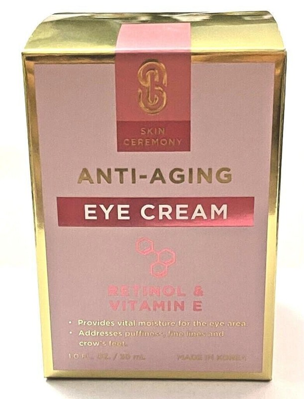 SKIN CEREMONY ANTI-AGING EYE CREAM RETINOL& VITAMIN E 1FLOZ KOREAN BEAUTY