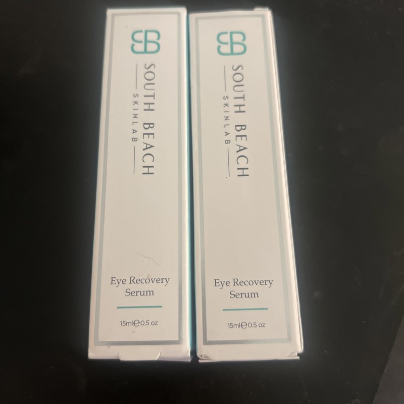 South Beach SkinLab Eye Recovery Serum .5 oz / 15mL New in Box Set of 2