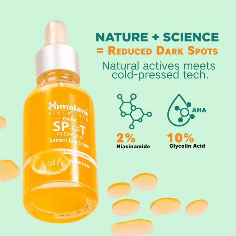 Himalaya Dark Spot Clearing Turmeric Face Serum for glowing skin 30ml - 3 PACK gallery