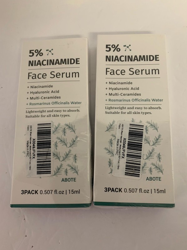 5% Niacinamide Serum with 4% Rosemary Extracts – Deep Hydration Skin- 2 Boxes