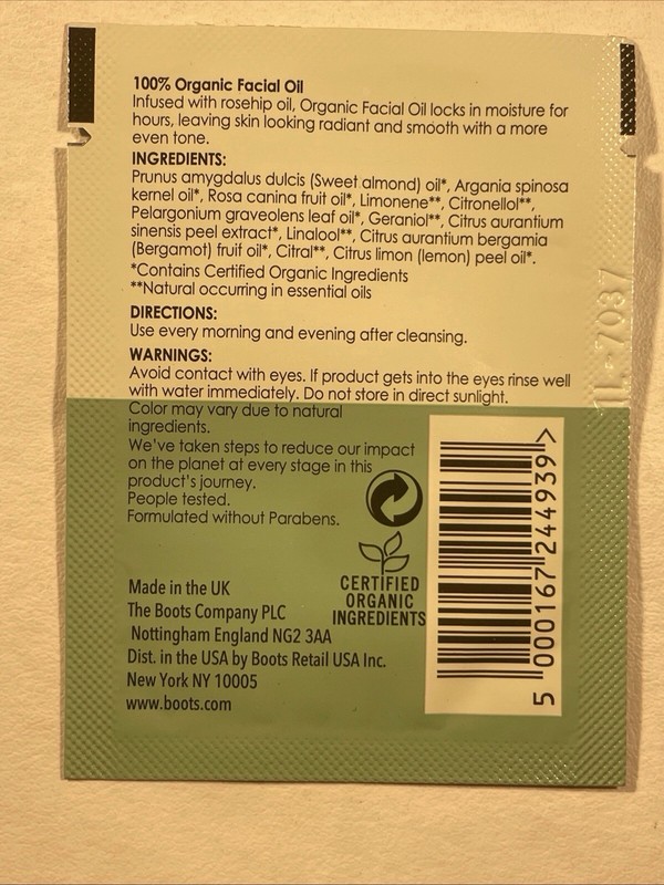 Botanics 100% Organic Facial Oil & Restoring Overnight Facial Oil Samples 0.05 gallery