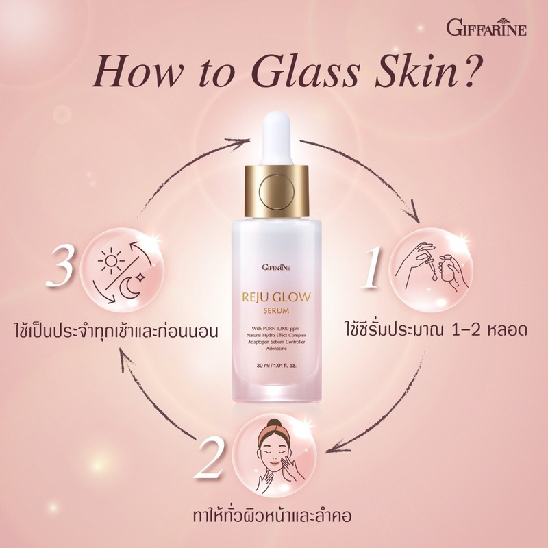 GIFFARINE REJU GLOW SERUM beautiful skin Shiny clear glowing light smooth 30ml gallery
